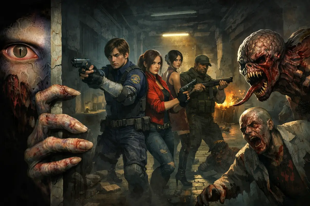 Resident Evil 2: The Board Game logo